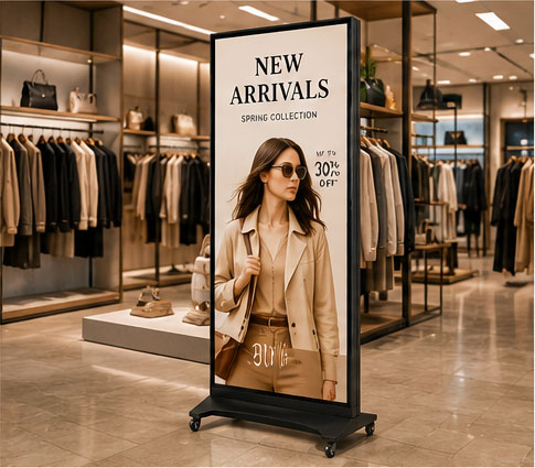 LED Poster Display For Retail fashion stores
